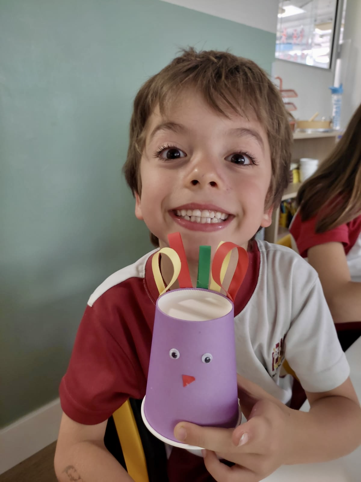 Niño en clase de ingles colegio la merced Madrid